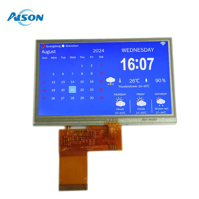 4.3 cali TFT Resistive Touch Screen 350 cd/m2 Kolorowy ekran TFT 480X272 Z interfejsem RGB