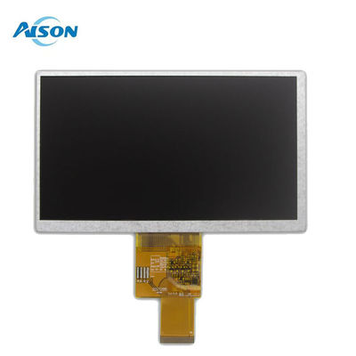 7 cali 40 pinów 800x480 TFT LCD Display Panel 400 Cd/M2 Interfejs RGB