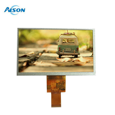 7 cali 40 pinów 800x480 TFT LCD Display Panel 400 Cd/M2 Interfejs RGB