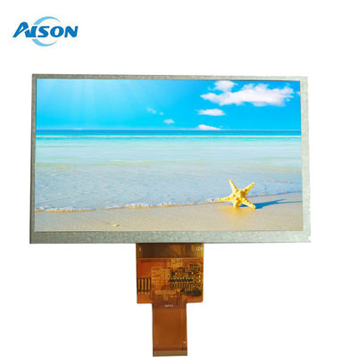 7 cali 40 pinów 800x480 TFT LCD Display Panel 400 Cd/M2 Interfejs RGB