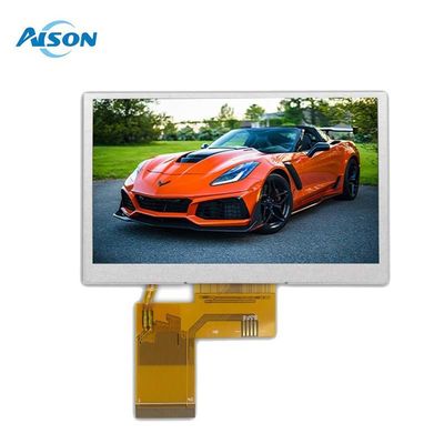 4.3 cali 800x480 IPS TFT LCD Display 450 Cd/M2 Interfejs RGB