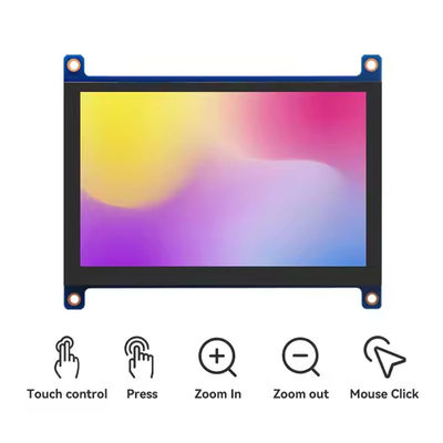 5-calowy wyświetlacz HDMI Raspberry Pi 800x480 Moduł ekranu dotykowego pojemnościowego 400 Cd/M2