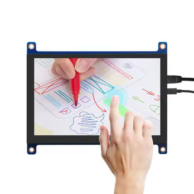 5-calowy wyświetlacz HDMI Raspberry Pi 800x480 Moduł ekranu dotykowego pojemnościowego 400 Cd/M2