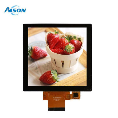 4-calowy kwadratowy wyświetlacz TFT LCD 480x480 Kwadratowy wyświetlacz dotykowy TFT 300 cd/m2 3SPI+RGB Interfejs
